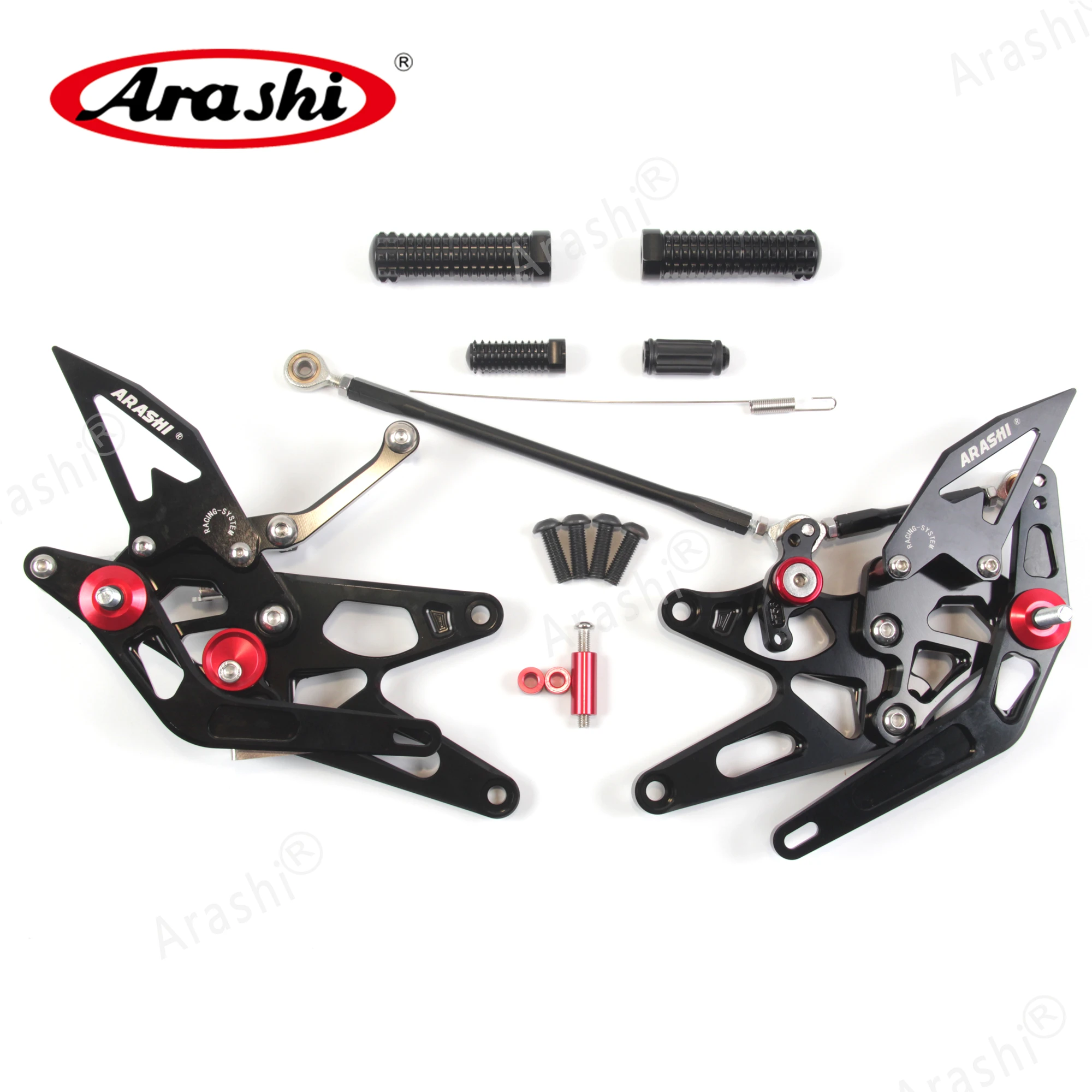Arashi мотоциклетные наездники подножки для YAMAHA YZF-R1 2004-2005 ЧПУ Регулируемые подножки Rearset подножка YZF R1 2004 2005 2006