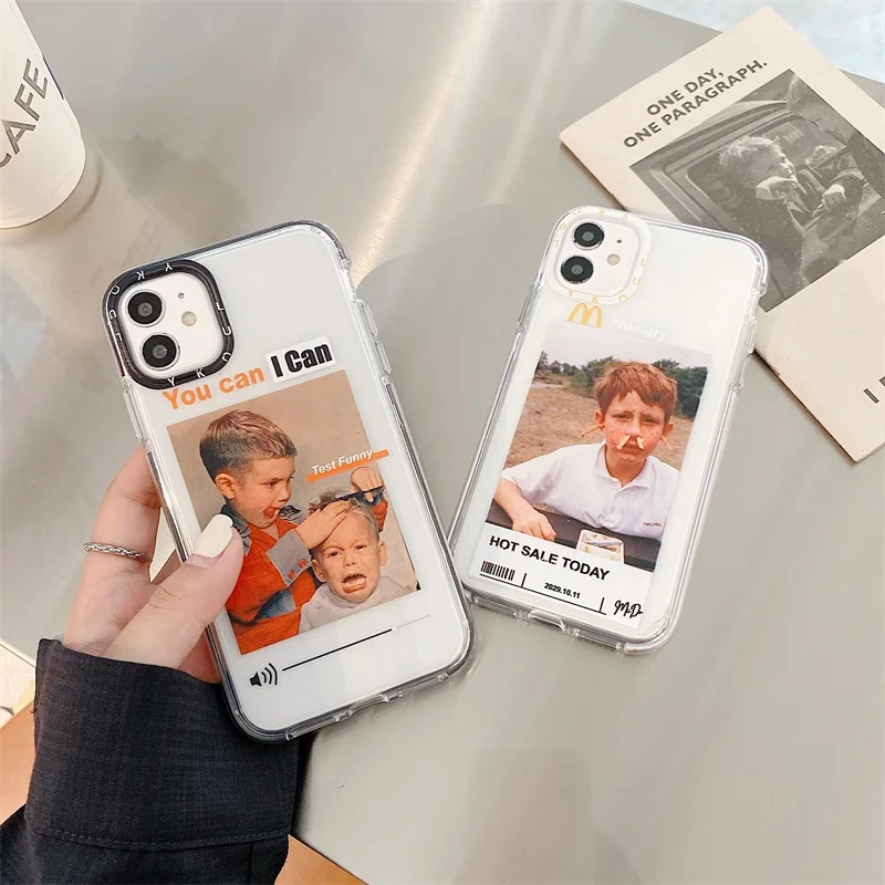 Силиконовый прозрачный чехол для iPhone 12 Mini 11 Pro Max 6 7 8 plus X XR XS SE2 | Мобильные телефоны