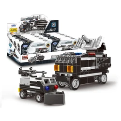 Blocs de construction de la série SWAT Pioneer Bahe, hélicoptère, véhicule tout terrain, fusée, Missile, voiture, jouets pour enfants, cadeaux 