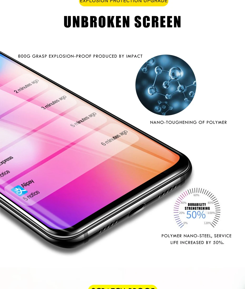 100D полное Защитное стекло для xiaomi redmi note 7 8 pro закаленное защитное стекло для экрана redmi note 8 7 pro