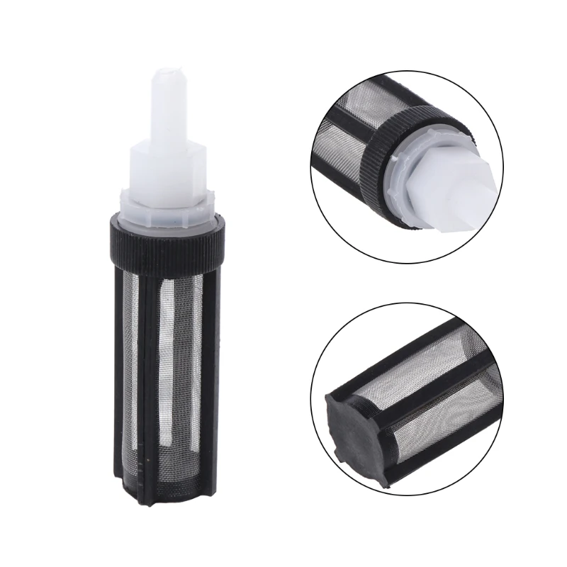 

Plastic Straight Head Black Filter Water Pump Strainer for 8mm Tube Garden Tool