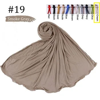 

Plain Colored lines cotton stretchy hijab jersey scarf scarves muslim hijabs