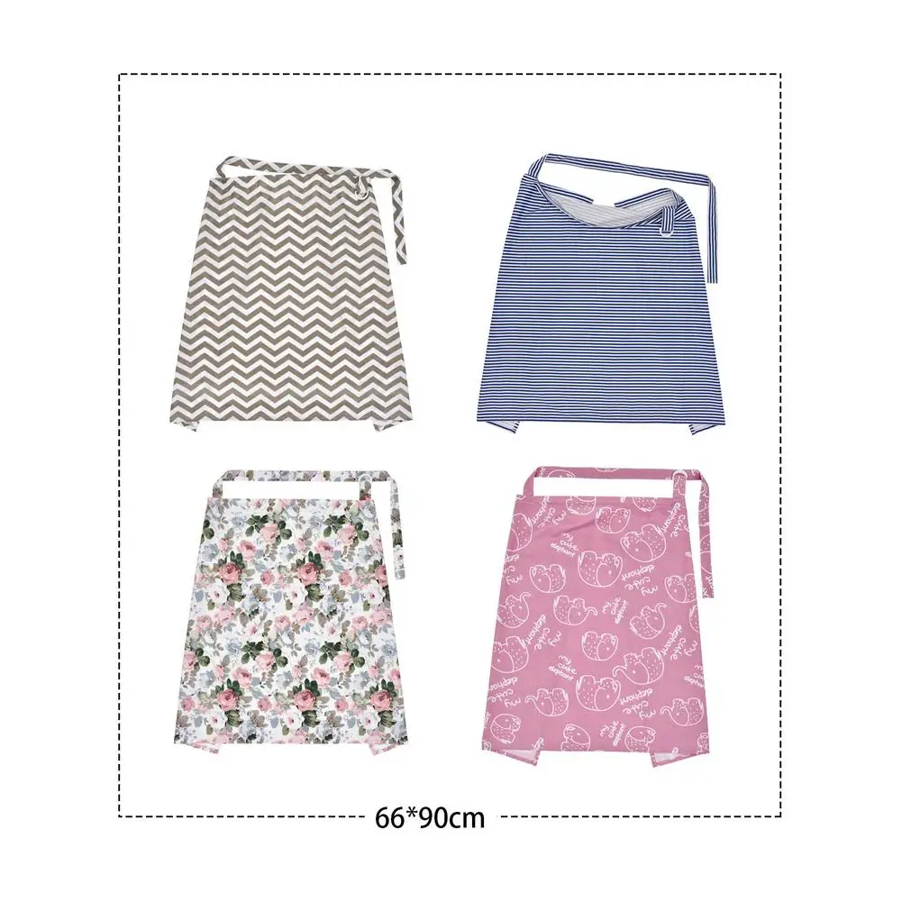 Breastfeeding Cover Baby Infant Breathable Cotton Muslin Nursing Cloth Large Size Big Nursing Feeding Cover Cape Apron 66x90cm