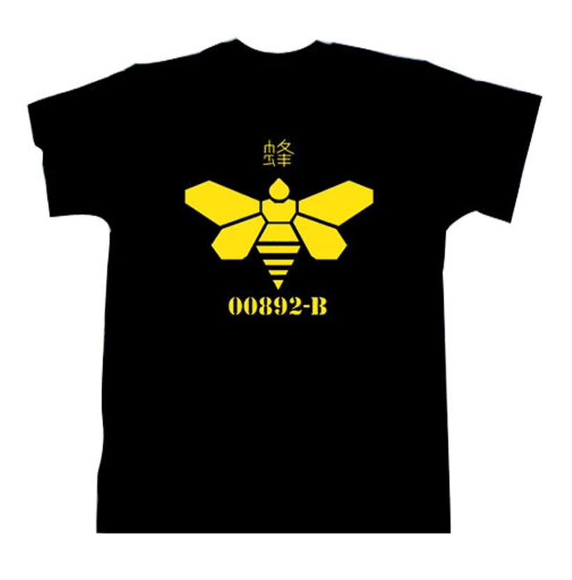 Breaking Bad Heisenberg T Shirt Methylamine Barrel yellow Bee 00892-B Tee Teenage Pop Top | Мужская одежда