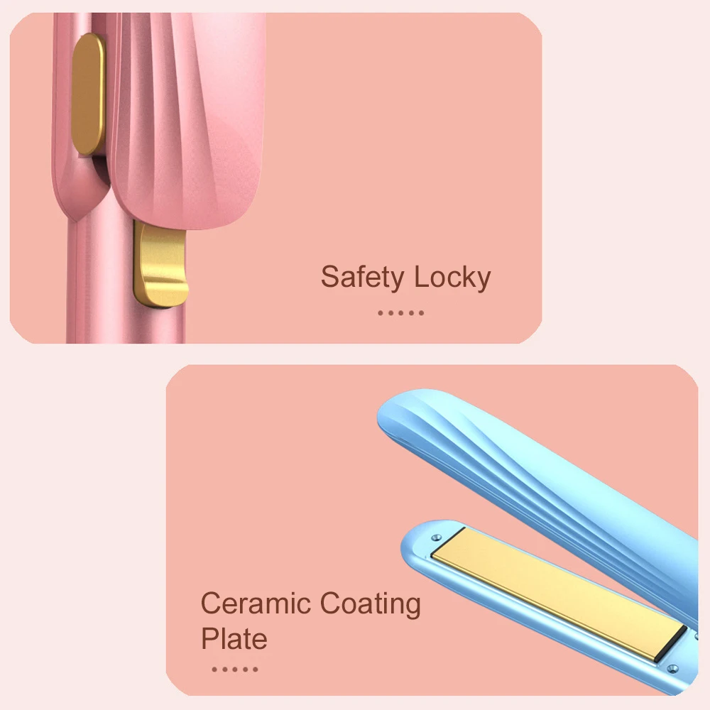 Description Picture 6 of itemHair Straightener Curler 1 Inch Plate Straightening Irons Salon Hair Styling Tools Dual Voltage