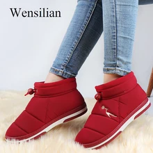 Зимние ботинки; женские ботильоны; домашняя обувь из плюша; Повседневная обувь без застежки; однотонные женские ботиночки; женская обувь на меху; Botas Mujer