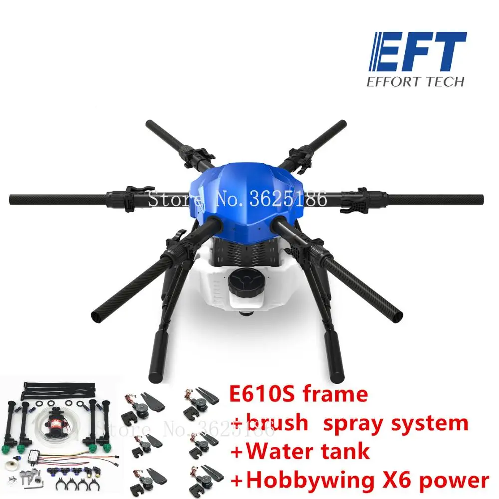 EFT E610S 10 л кг сельскохозяйственная бесщеточная система распыления Дрон шесть осей