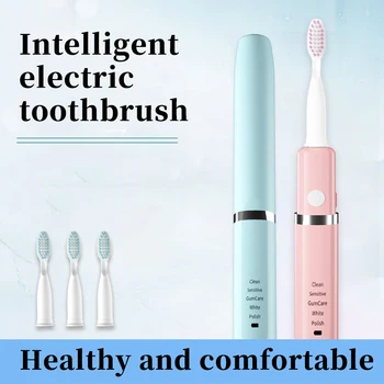 

Lntelligent Electric Toothbrush Waterproof Automatic Sonic ToothBrush home Rechargeable 5 Models with 4 Brush Heads health