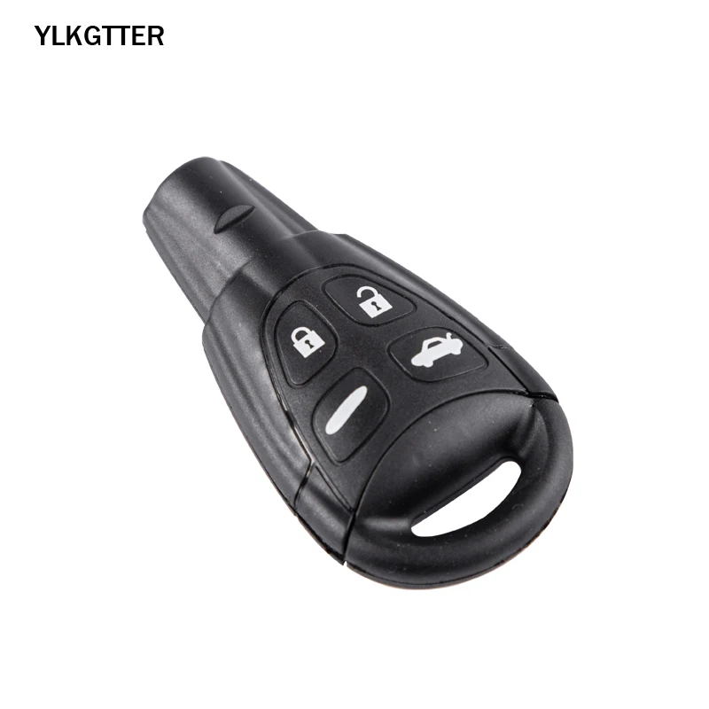 YLKGTTER 4 кнопки дистанционного ключа автомобиля костюм для Saab 9-3 9-5 2003-2011 LTQSAAM433TX с 433 МГц PCF7946 D46 чип неразрезанный БЕСКЛЮЧЕВОЙ вход