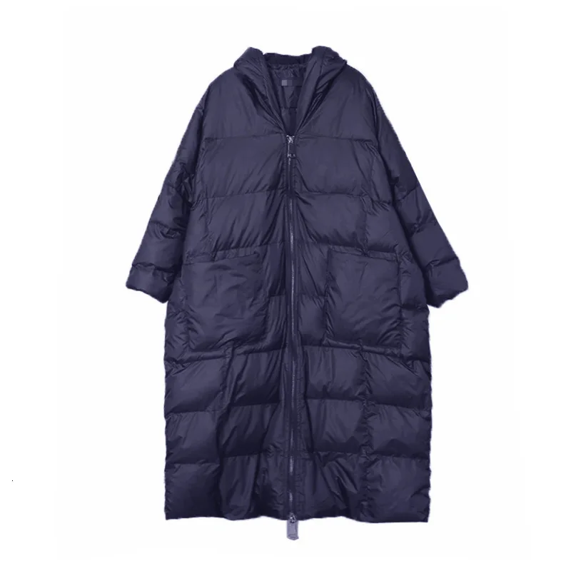 MEVGOHOT, новинка, женское черное пуховое пальто с капюшоном больших размеров, теплая осенне-зимняя парка, повседневное свободное Женское пальто HD2062