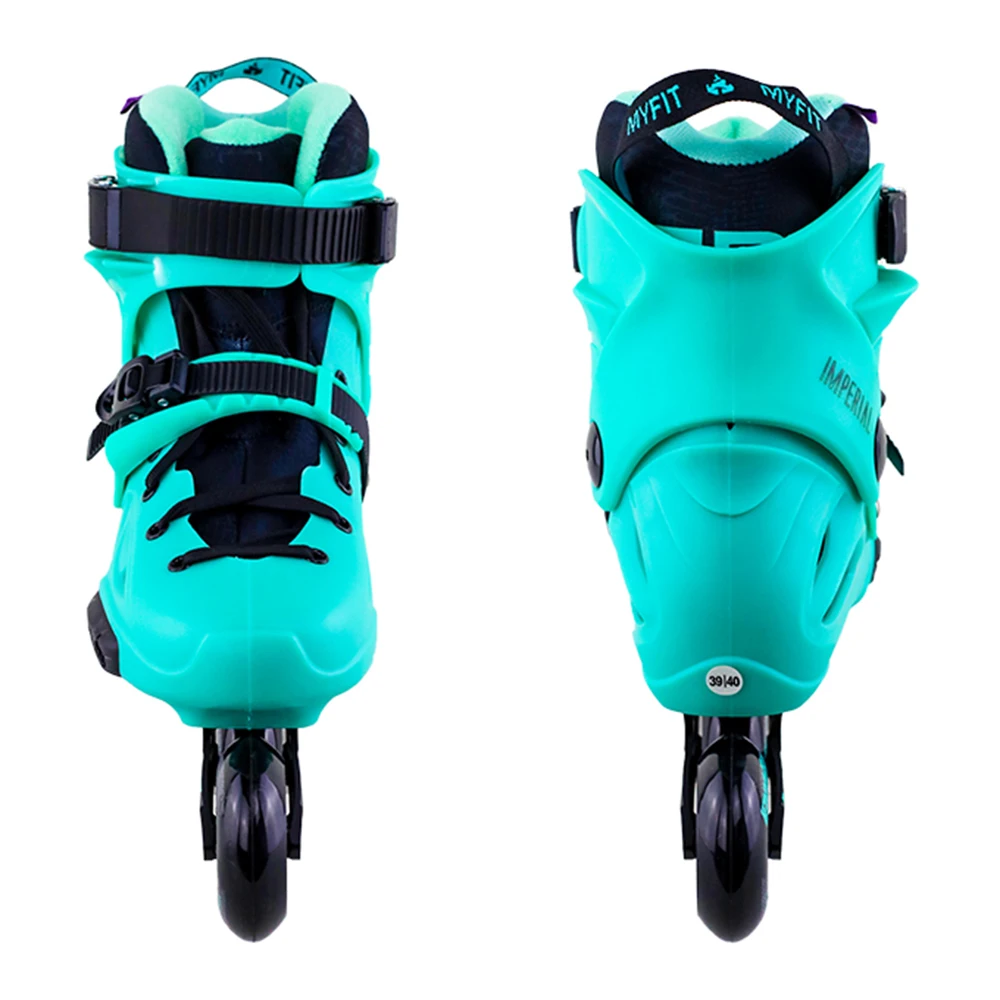 100% Оригинальные 2018 Powerslide Imperial Inline Коньки профессиональные Инлайн ролики для