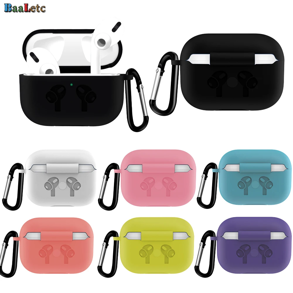 

Baaletc Upgrade For AirPods Case Silicon Protective Plain colors And Shockproof Sleeve Cover Compatible With Apple AirPods 1/2/3