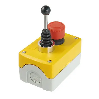 

240V 3A Red Emergency Stop 2-Direction Joystick Latching Push Button Station