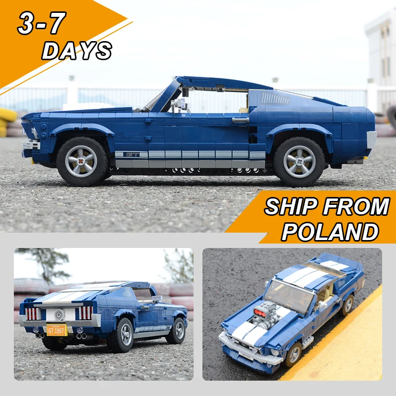 Online En existencia 1471 Uds bloques de construcción compatibles con LGSet creador experto técnico 21047 10265 Fords Mustang Gt500 coche ladrillos juguetes regalos