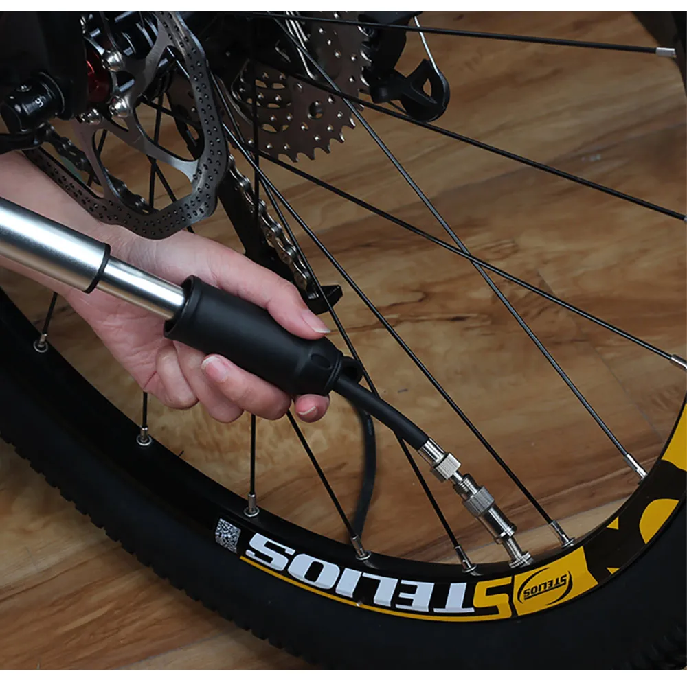 BIKEIN велосипедный алюминиевый MTB велосипедный мини-насос сверхлегкий горный велосипед портативный воздушный насос шиномонтажный шарик для AV/FV 100 г