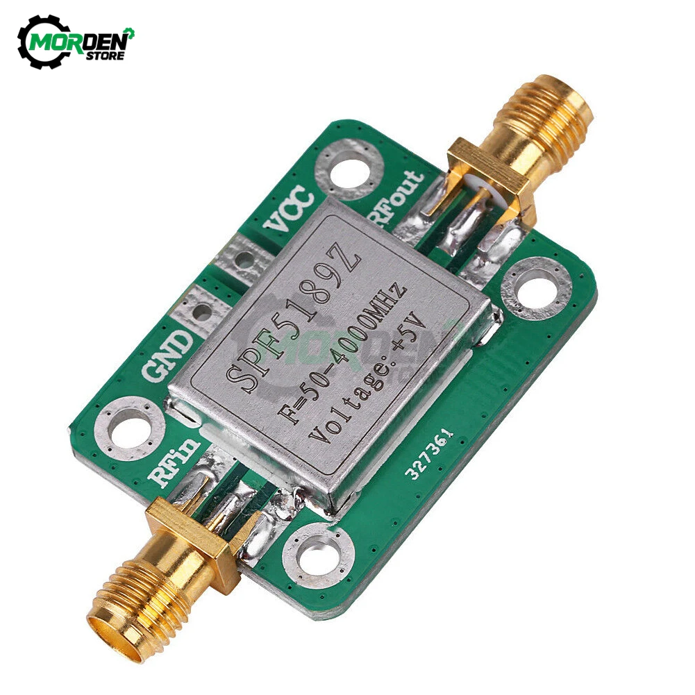 SPF5189 Shielding Shell RF Signal Receiver Low Noise Wideband Radio Frequency LAN 50-4000MHz NF = 0.6dB Amplifier Module