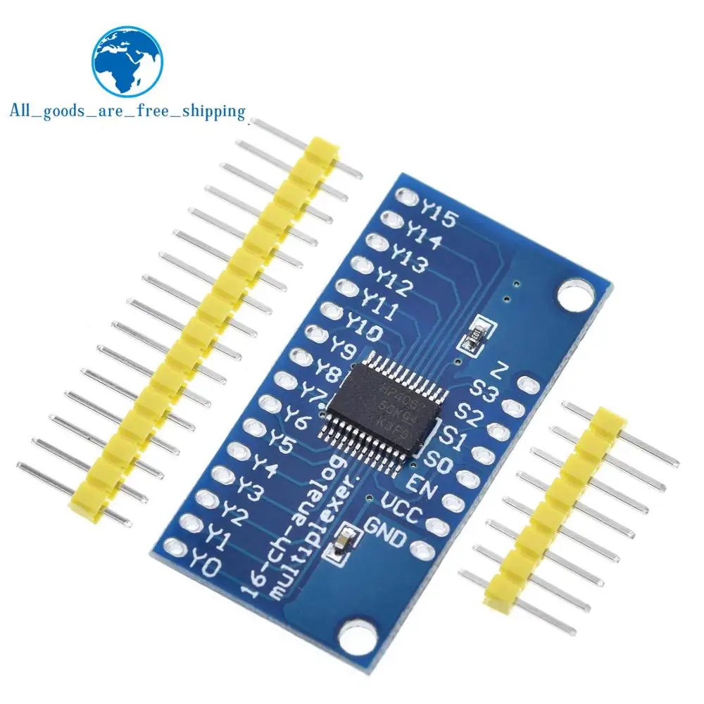 Завеса CD74HC4067 16-канальный с аналоговым и цифровым дисплеем мультиплексор
