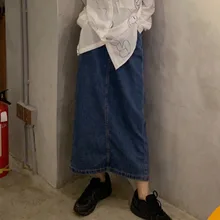 Faldas mujer moda, с пуговицами в стиле ампир, до середины икры, с карманами, однотонный, повседневный стиль, новая весенняя женская одежда, юбки с высокой талией для девушек