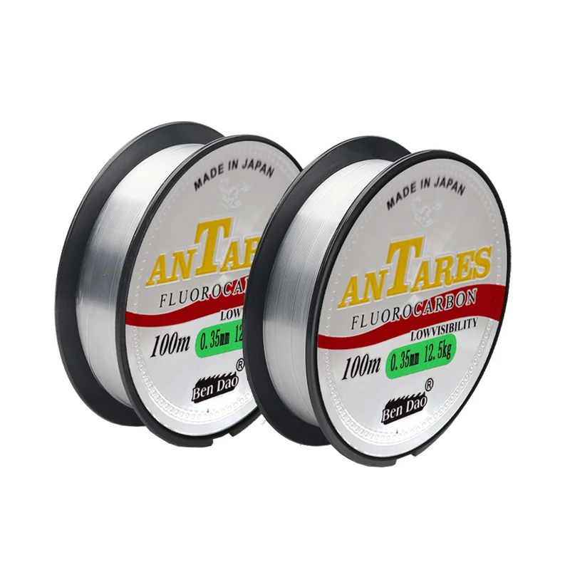 Ligne fluorocarbone 100m pour pêche à la carpe - Fil monofilament japonais super résistant et invisible