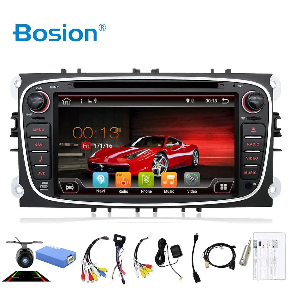 Автомобильный dvd плеер Bosion 2 din Android 10 Gps Поддержка SWC для Ford focus Mondeo S max Smax Kuga C