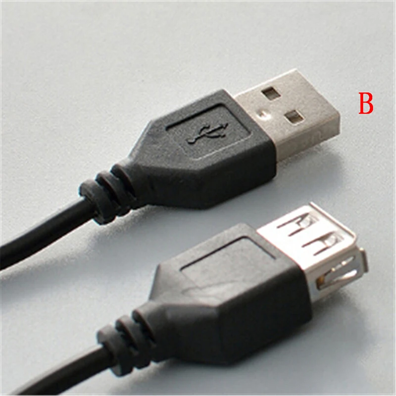 USB удлинитель для зарядки 1,5 м кабель Кабель USB 2,0 A папа-мама удлинитель(только для зарядки, не для передачи данных - Цвет: Черный