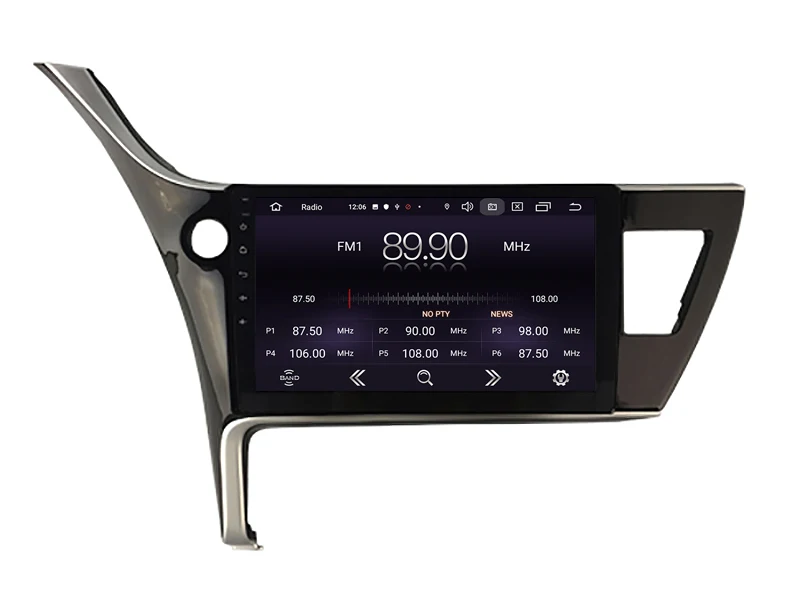 Excellent OTOJETA Android 9.0 2.5D Screen Car Radio Player For Toyota Corolla 2017 Headunit Multimedia auto Stereo GPS Navi tape recorder 3