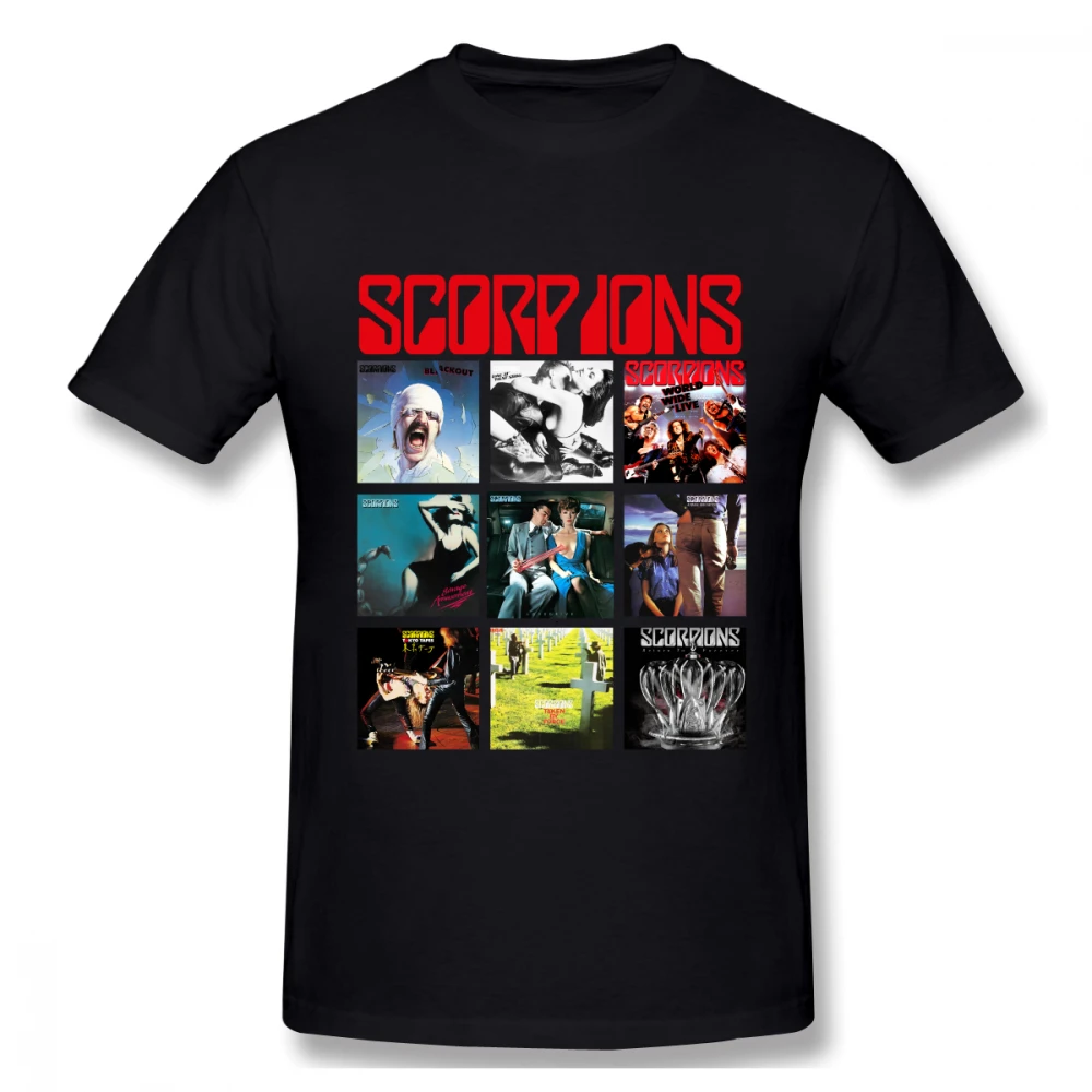 

Scorpions Tee 50th Anniversary T-Shirt For Men Plus Size 4xl Group Top