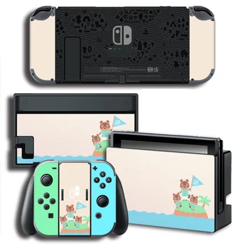 

Skin Cover Sticker Wrap for Animal Crossing Stickers w/ Console + Joy-con + TV Dock Skins for Nintendo Switch Skin Bundle