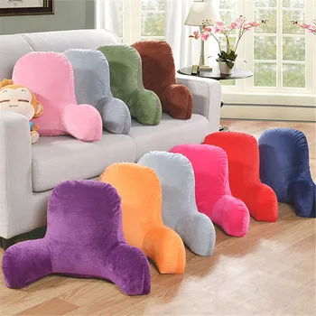

Lumbar pillow Plush Big Backrest Reading Rest Pillow Lumbar Support Chair Cushion with Arms Corduroy cushion lumbar pillow