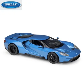 

WELLY 1:24 FOD 2017 GT Die-cast Supercar Simulation Alloy Car Model Decoration Collection Metal Toy Car Kids Toy Free Shipping