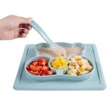 Новая детская мягкая силиконовая ложка ярких цветов, ложка с чувствительным температурным режимом, детские инструменты для кормления детей