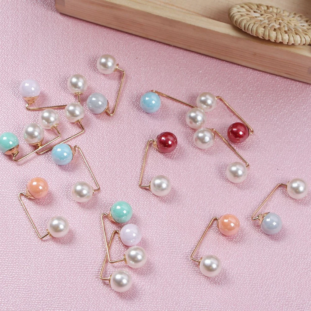 

1PC New Fashion Imitation Pearl Brooch Pin Dress Rhinestone Decoration Buckle Pins Jewelry Brooches for women accessories
