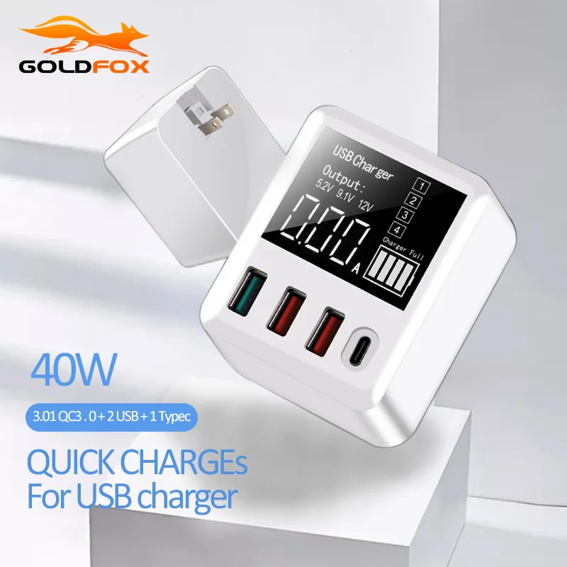 40 вт QC3.0 мульти USB зарядное устройство PD3.0 быстрое для телефона дорожный настенный