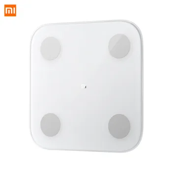 

New Xiaomi Mi Smart Body Fat Scale 2 Bluetooth Balance Test High-Precision BIA Chip 13 Body Data Health Weight LED Display