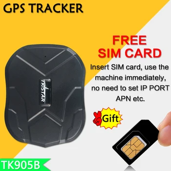 

GPS Tracker Car GPS Locator Vehicle Tracker TKSTAR TK905B 150Days Magnets Waterproof Realtime Car Tracking Device Free APP Track