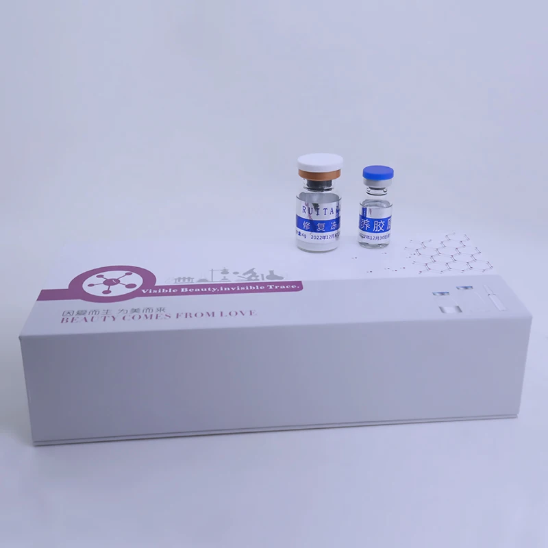 2bottle in box Лиофилизованный порошковый наполнитель и гиалуроновая кислота кожи ремонт для кожи против старения удалить динамический от морщин под глазами мешок гиалуроновой ручкой - Номер модели: 2bottle in box