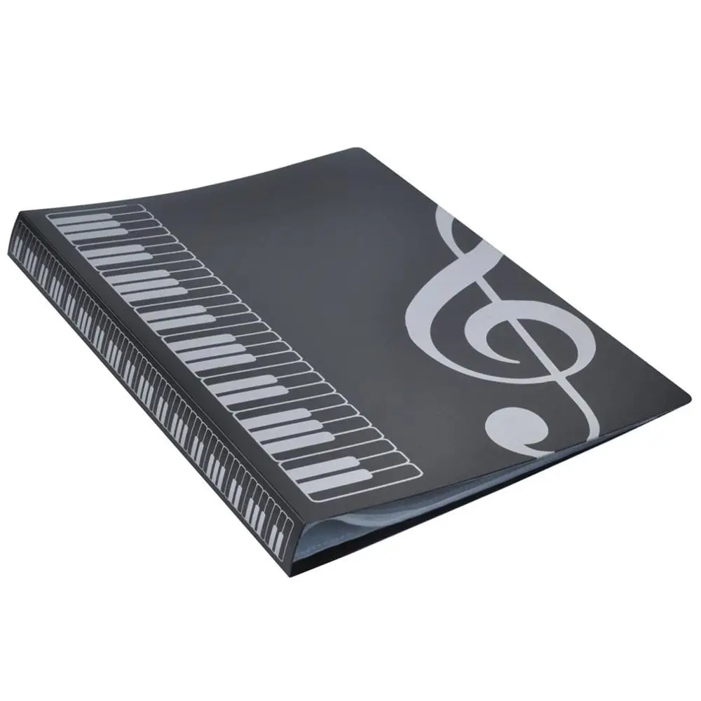 80 hojas de carpetas de libros de música A4 banda de puntuación de Piano Carpeta de inserción coral material de música resistente al agua almacenamiento de archivos producto caliente