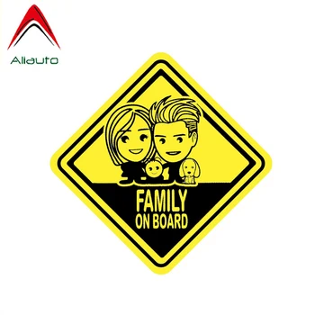 

Aliauto Funny Warning Car Sticker Family on Board Decoration PVC Water Proof Decal for Volvo Honda Civic Mitsubishi,13cm*13cm