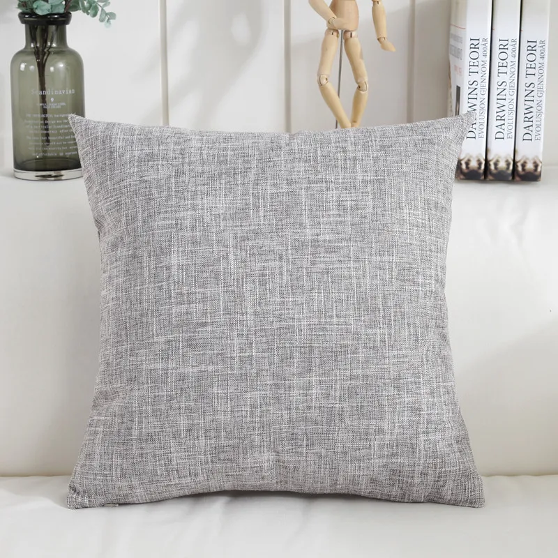 pillow cover 4 Льняная наволочка с цветочным принтом, модная удобная домашняя квадратная подушка, наволочка для спины - Цвет: pillow cover 4