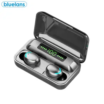 

F9 TWS Bluetooth 5.0 Headset Volume Touch Control Mini Earbuds Power Digital Display Video Game Earphones For Android Phones