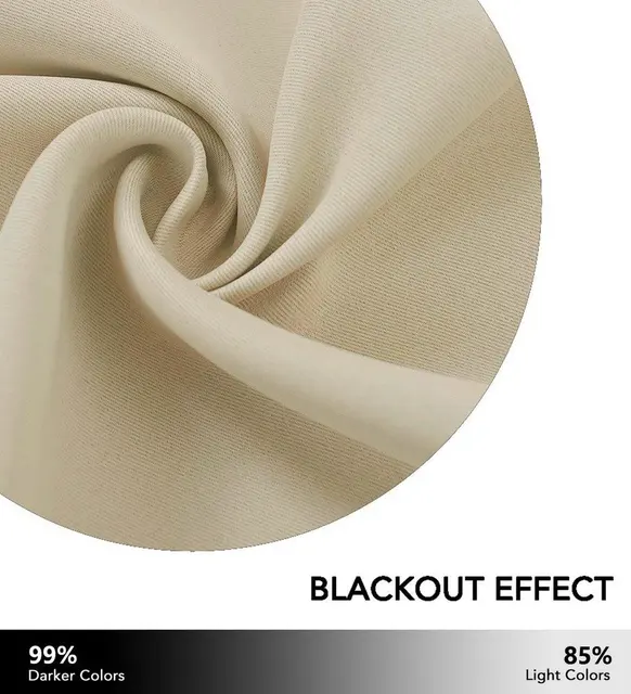 Fade Resistant Outdoor Curtains With Blackout With RustProof Grommet
