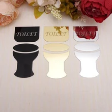 Стикер для туалета, ванной комнаты дверной Стикеры акриловое зеркало Ванная комната стены Стикеры WC декоративная доска для объявлений или зеркало украшение дома