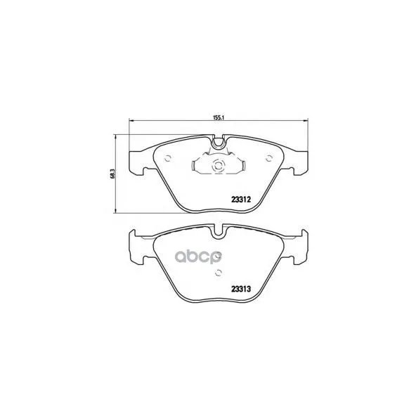 Колодки Тормозные Передние Brembo P06054 Brembo арт. P06054