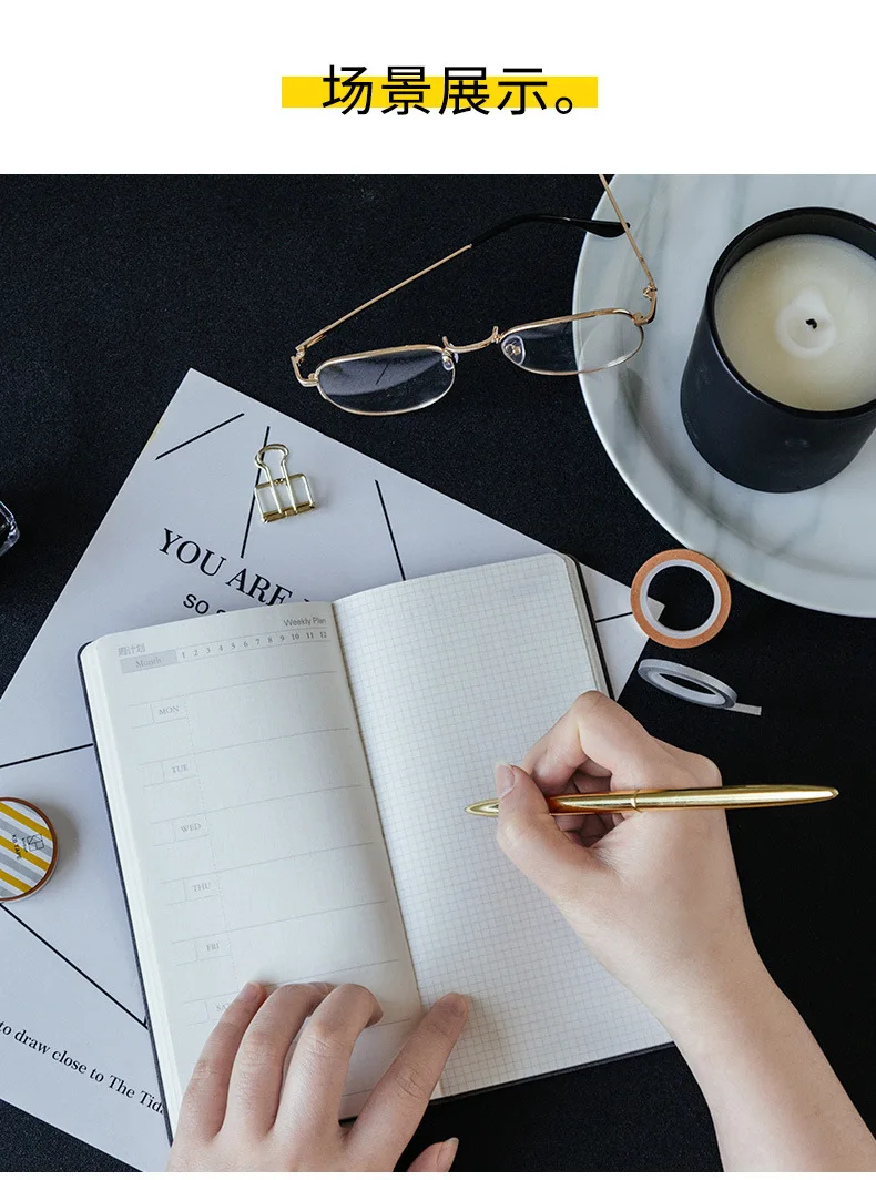 Счетные звезды Прохладный Undaated еженедельник книга 88 листов Pocket Agenda notebook подарок Новинка