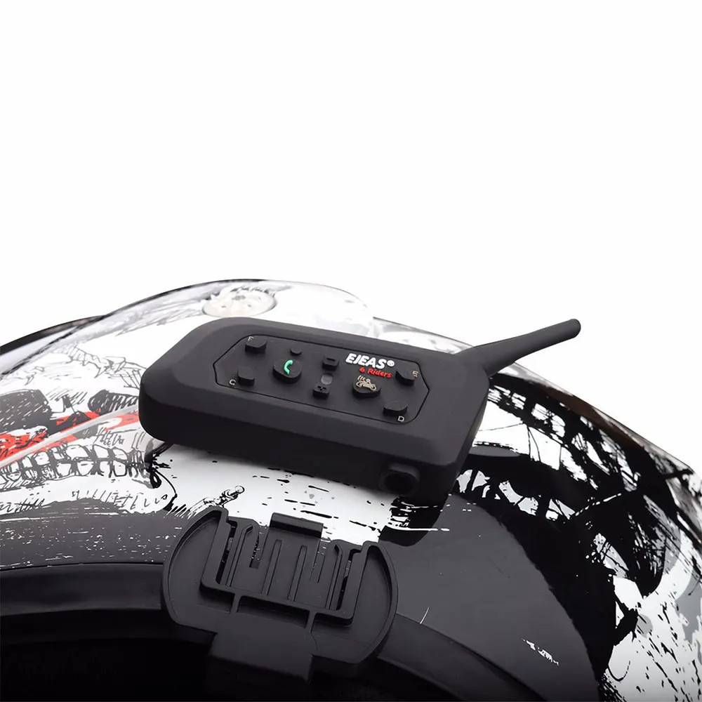  Vehemo Full-Duplex Motorrad Helm Walkie Talkie GPS Bluetooth Intercom Motorrad Intercom Motor Ski O