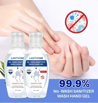 

50ml Hand Soap Antibacterial Disposable Silver Ion Disinfection Gel No Clean Waterless Hand Sanitizer Gel Travel Portable Quick