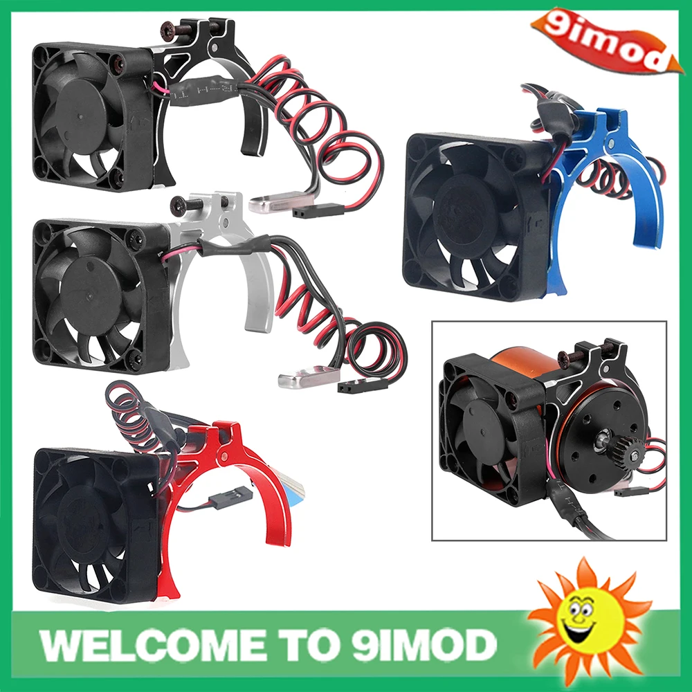 Rc Car Motor Heatsink Cooling Fan With Thermal Sensor Cnc Alloy Clamp