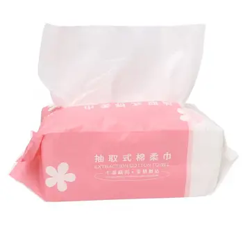 

Paper Towels Disposable Face Cleansing Paper Towel Dry Wet Dual Use Soft Makeup Removal Tissue Cleansing Wipes