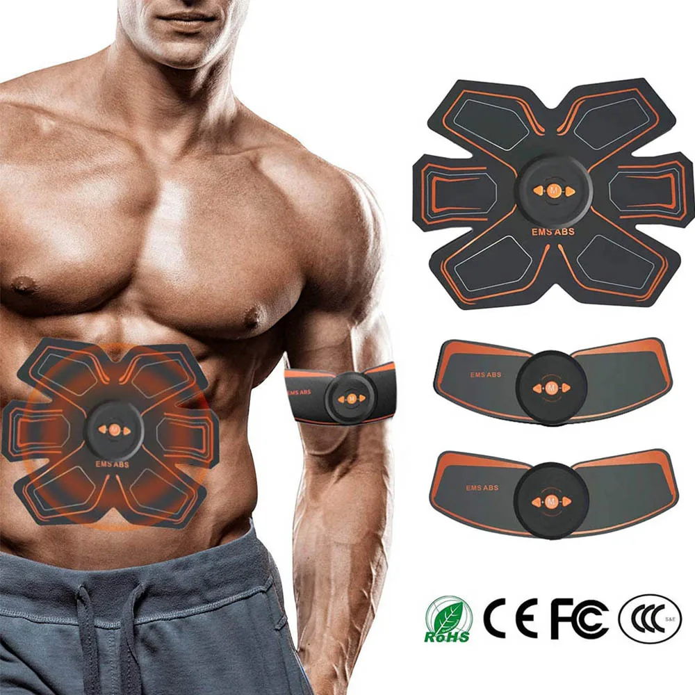 EMS стимулятор мышц живота тренажер для бедер USB Перезаряжаемый Abs фитнес