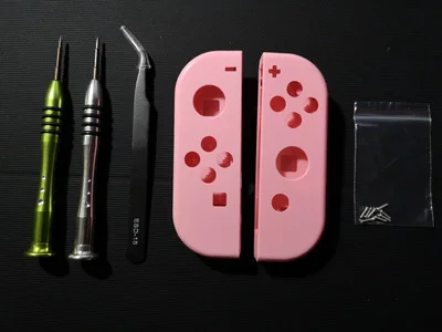 Для консоли nintendo Switch Joy con чехол корпус Белый Запасные части DIY оболочка прозрачный джойстик NS Переключатель джойстик - Цвет: Pink